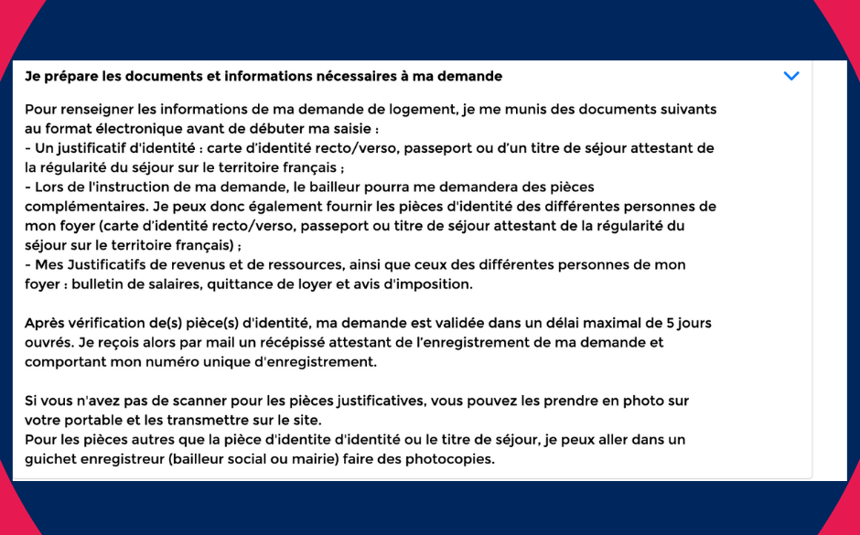 Précisions sur les pièces justificatives à fournir pour créer un compte de demande de logement social