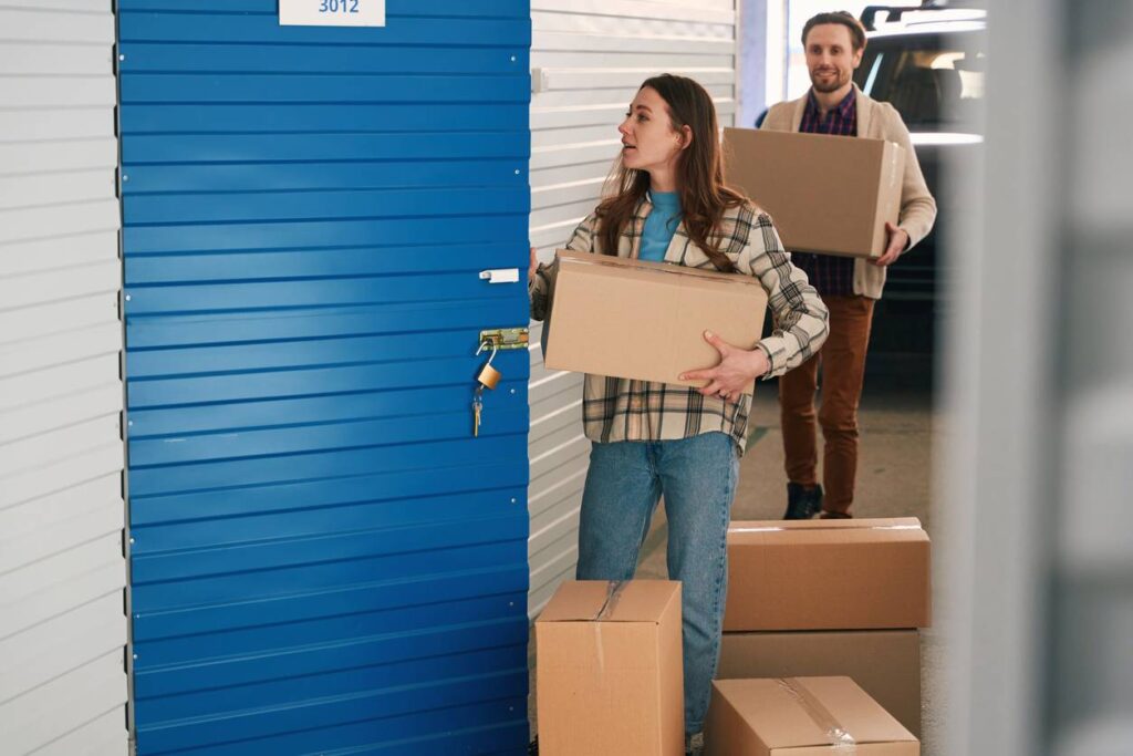 déménagement à l'étranger box de stockage