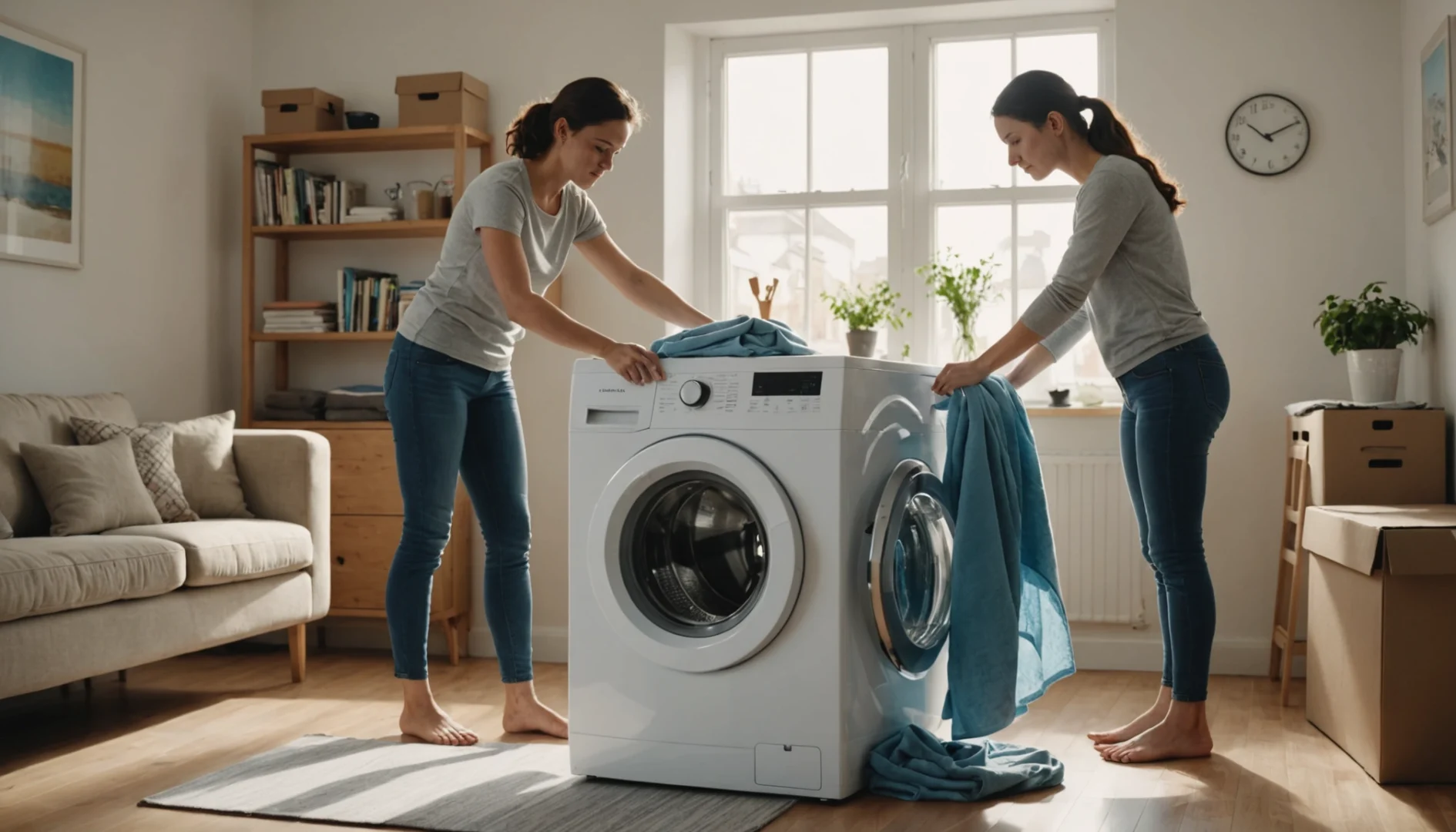 peut on coucher une machine à laver