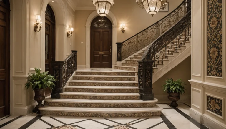 escalier devant porte d'entrée