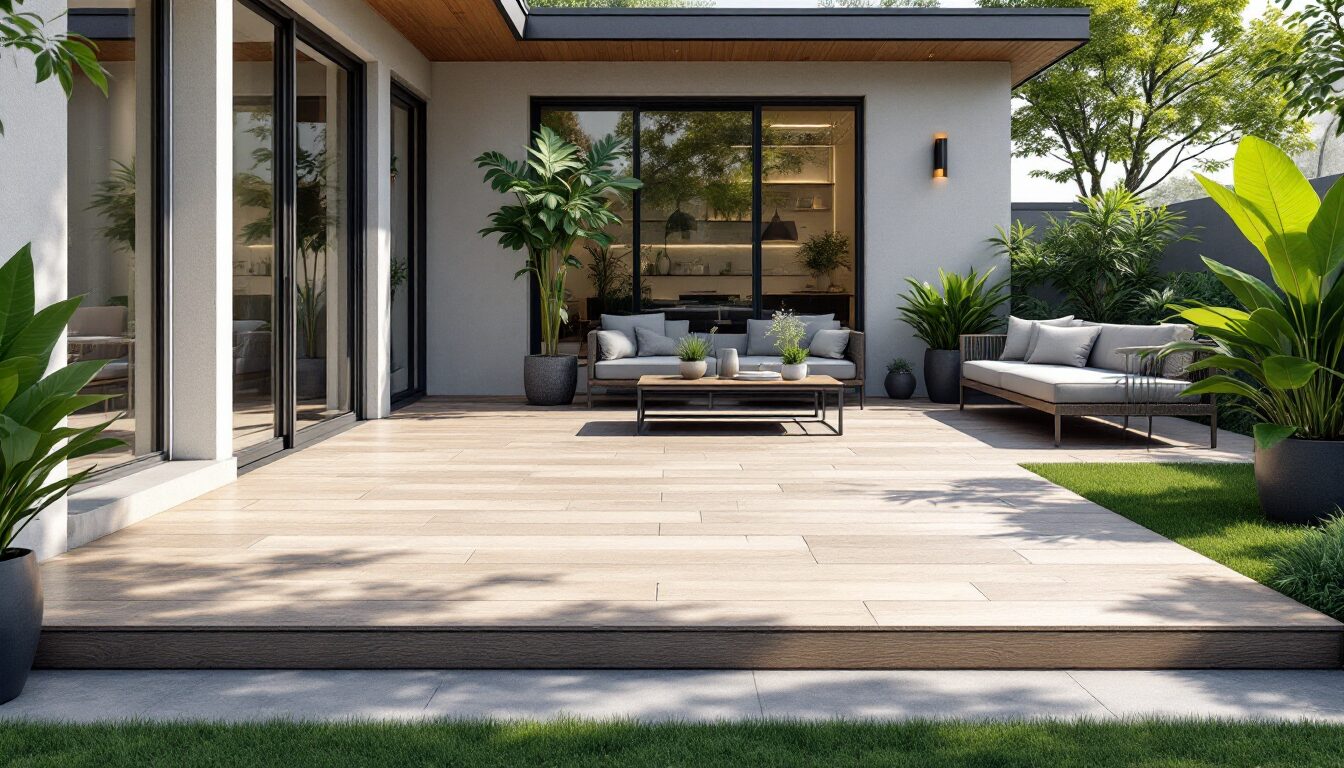 que mettre sur une terrasse en béton