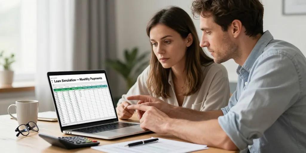 tableau excel emprunt