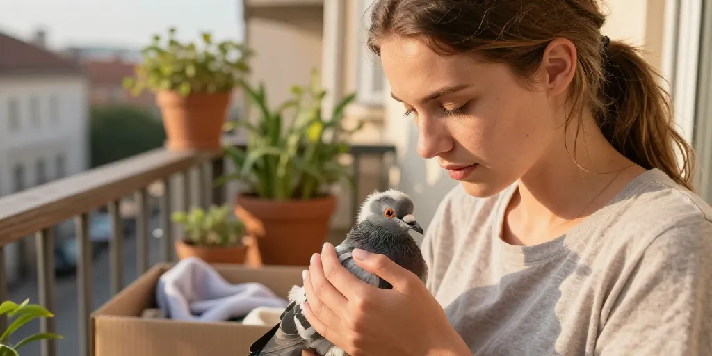 bébé pigeon