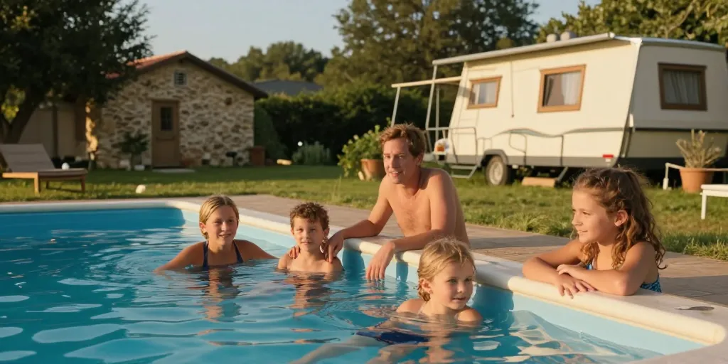 camping dans le lot avec piscine