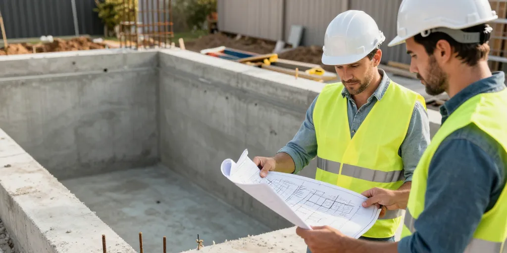 construction piscine béton